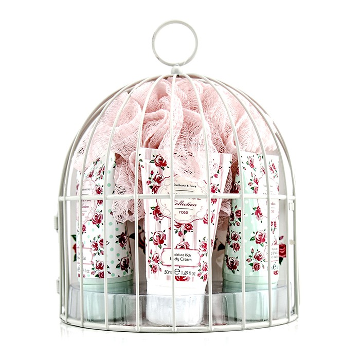Heathcote & Ivory Vintage Rose Miniature Birdcage with Bath & Body Essentials 4pcsProduct Thumbnail
