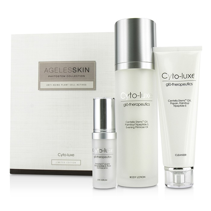 Glotherapeutics Cyto-Luxe Agelesskin Phytostem Collection: Cleanser 130ml + Eye Serum 17ml + Body Lotion 200ml 3pcsProduct Thumbnail