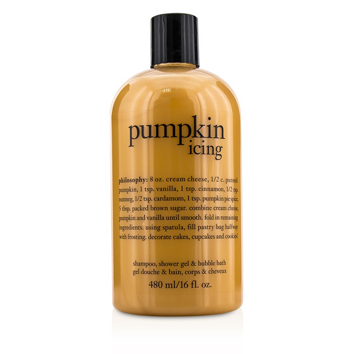 フィロソフィー Philosophy Pumpkin Icing Shampoo, Shower Gel & Bubble Bath 480ml/16ozProduct Thumbnail