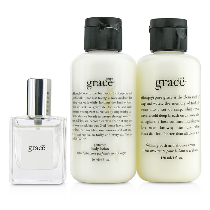 Philosophy Pure Grace Coffret: Eau De Toilette Spray 15ml/0.5oz + Body Lotion 120ml/4oz + Shower Cream 120ml/4oz 3pcsProduct Thumbnail