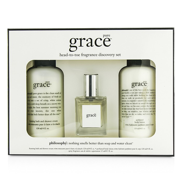 Philosophy Pure Grace Coffret: Eau De Toilette Spray 15ml/0.5oz + Body Lotion 120ml/4oz + Shower Cream 120ml/4oz 3pcsProduct Thumbnail