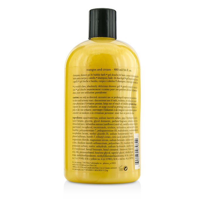 Philosophy Mangos & Cream Shampoo, Shower Gel & Bubble Bath 480ml/16ozProduct Thumbnail