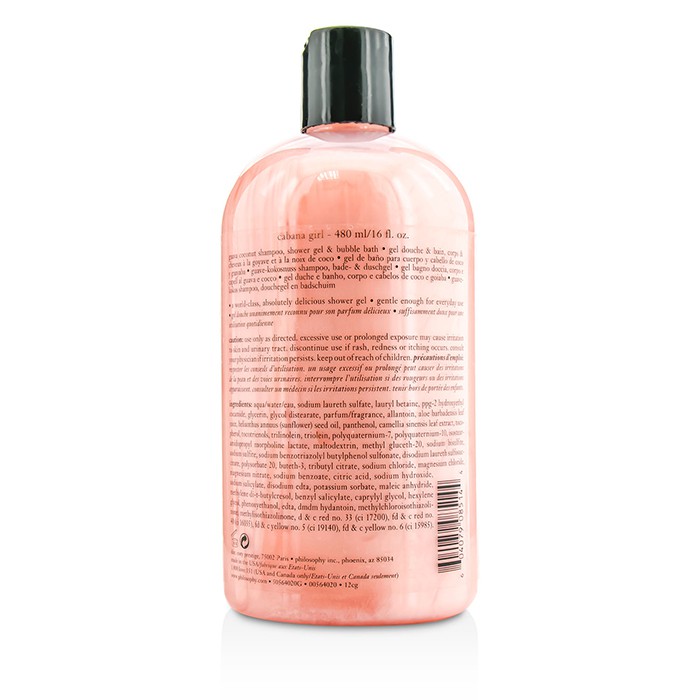 Philosophy Cabana Girl Shampoo, Shower Gel & Bubble Bath 480ml/16ozProduct Thumbnail