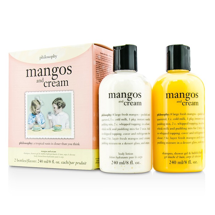 Philosophy Mangos & Cream Set: Mangos & Cream Shampoo, Shower Gel & Bubble Bath 240ml/8oz + Body Lotion 240ml/8oz 2pcsProduct Thumbnail
