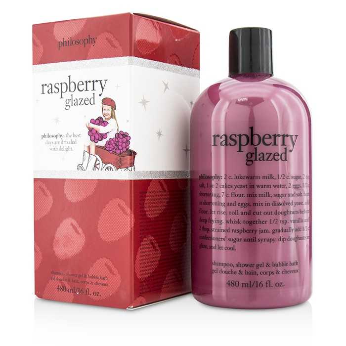 Philosophy Raspberry Glazed Shampoo, Shower Gel & Bubble Bath 480ml/16ozProduct Thumbnail