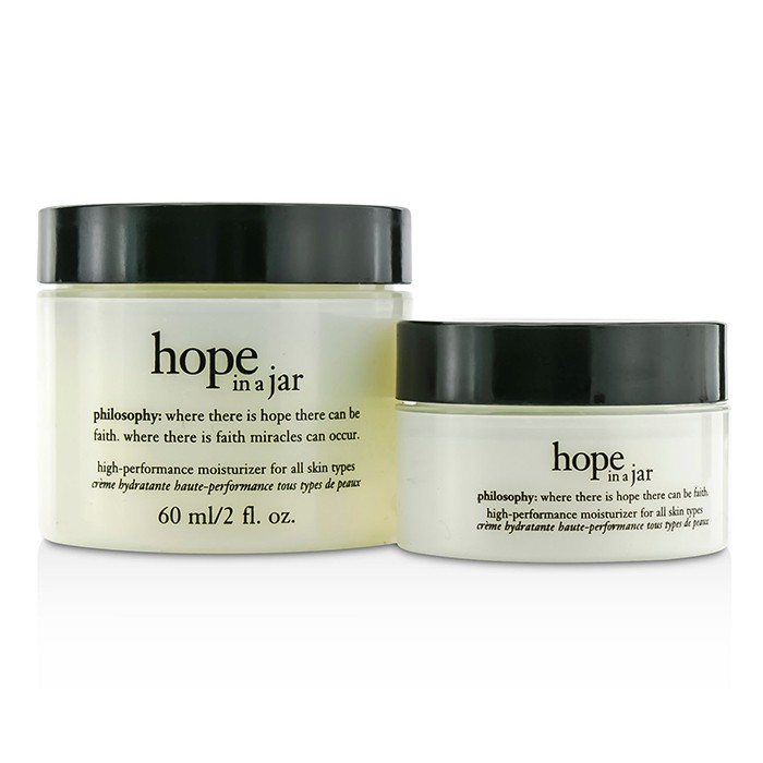 Philosophy Hope In a Jar Set: Hope In A Jar Moisturizer For All Skin Types 60ml/2oz & 15ml/0.5oz 2pcsProduct Thumbnail