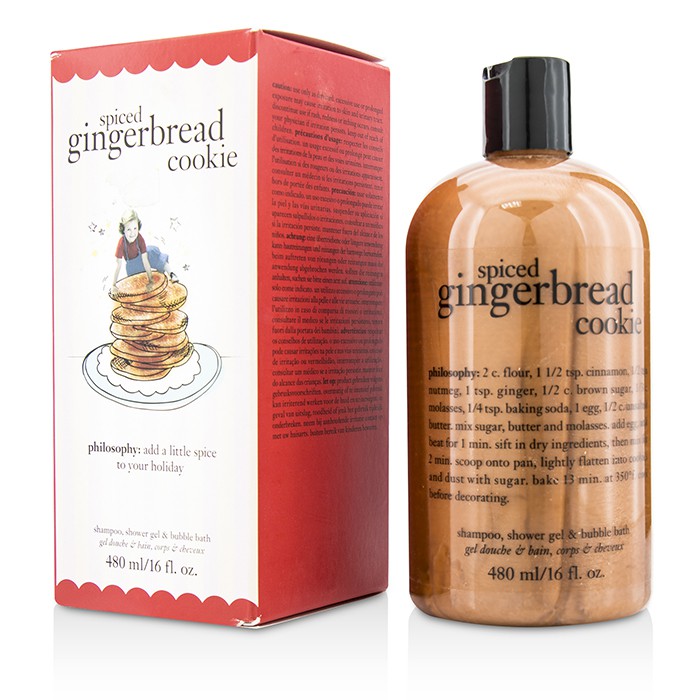 필로소피 Philosophy Spiced Gingerbread Cookie Shampoo, Shower Gel & Bubble Bath 480ml/16ozProduct Thumbnail