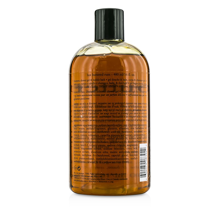 フィロソフィー Philosophy Hot Buttered Rum Shampoo, Shower Gel & Bubble Bath 480ml/16ozProduct Thumbnail