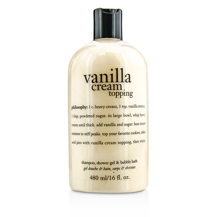 Philosophy Vanilla Cream Topping Shampoo, Shower Gel & Bubble Bath 480ml/16ozProduct Thumbnail