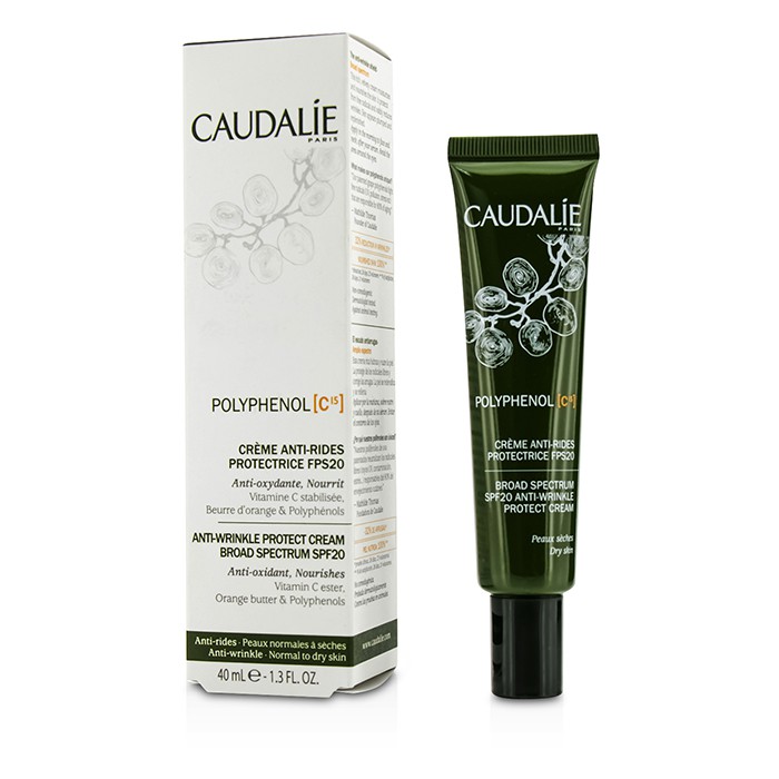Caudalie Polyphenol C15 Anti-Wrinkle Protect Cream Broad Spectrum SPF 20 (Normal to Dry Skin) 40ml/1.3ozProduct Thumbnail
