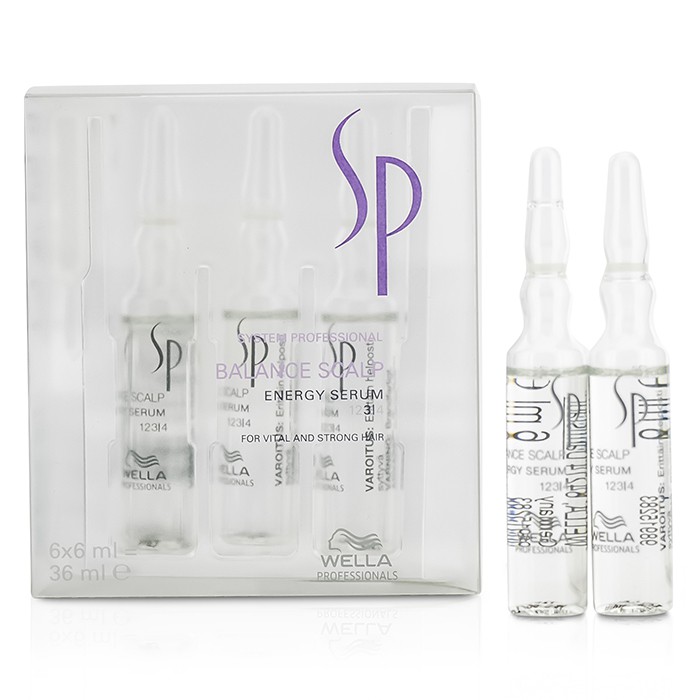 Wella Serum wzmacniające dla skóry głowy SP Balance Scalp Energy Serum (For Vital and Strong Hair) 6x6ml/0.2ozProduct Thumbnail