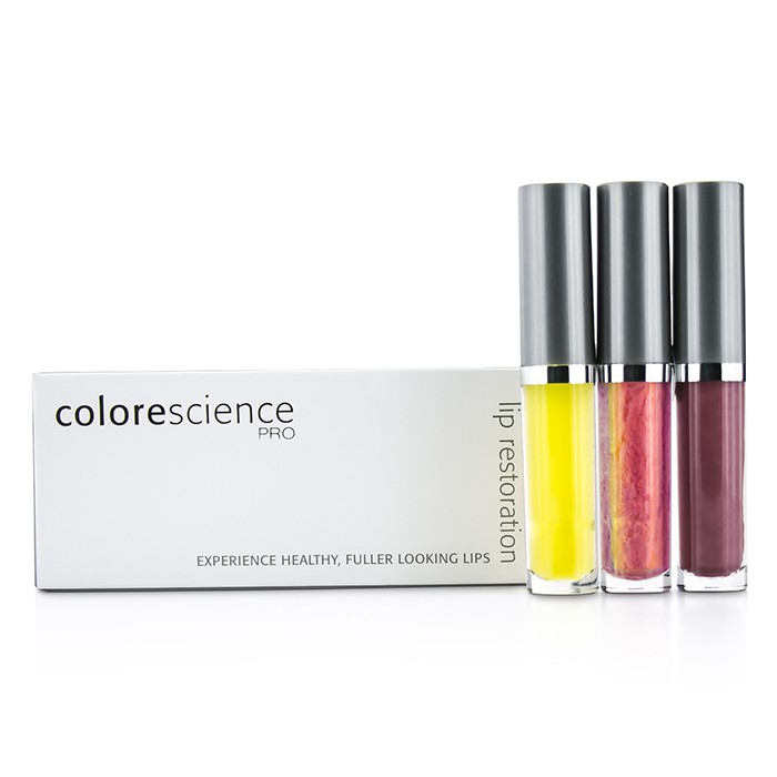 Colorescience Lip Restoration System Set: Lip Exfoliator 3.5ml + Lip Serum #Pink 3.5ml + Lip Polish #Rose 3.5ml 3pcsProduct Thumbnail
