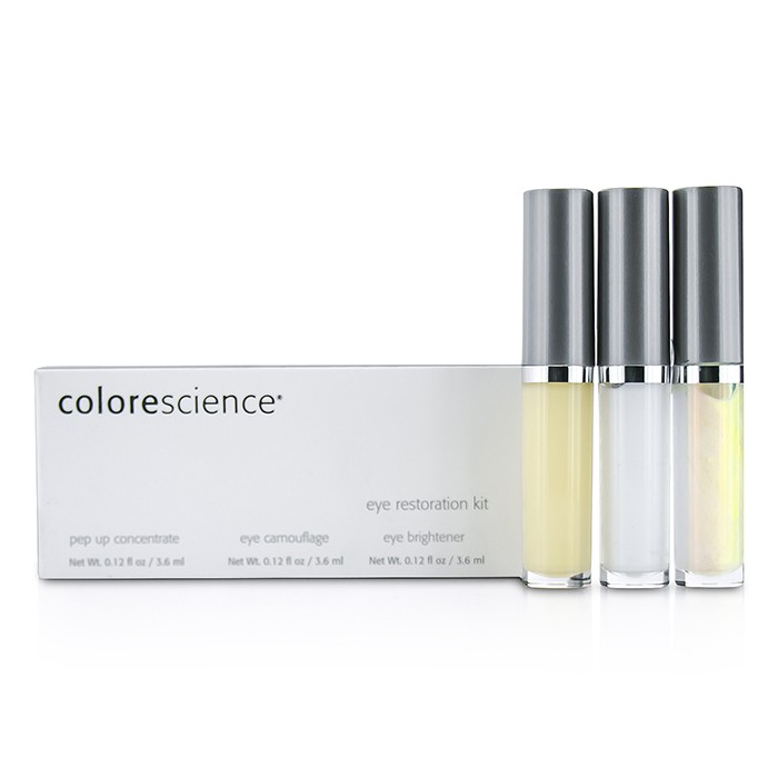 Colorescience Eye Restoration System Set: Pep Up Concentrate 3.6ml + Eye Camouflage 3.6ml + Eye Brightener 3.6ml 3pcsProduct Thumbnail