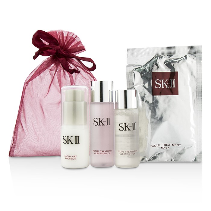 SK-II SK II SK II Promotion Set: Cleansing Oil 34ml+Emulsion 30g+Clear Lotion 30ml+1pc Mask 4pcsProduct Thumbnail