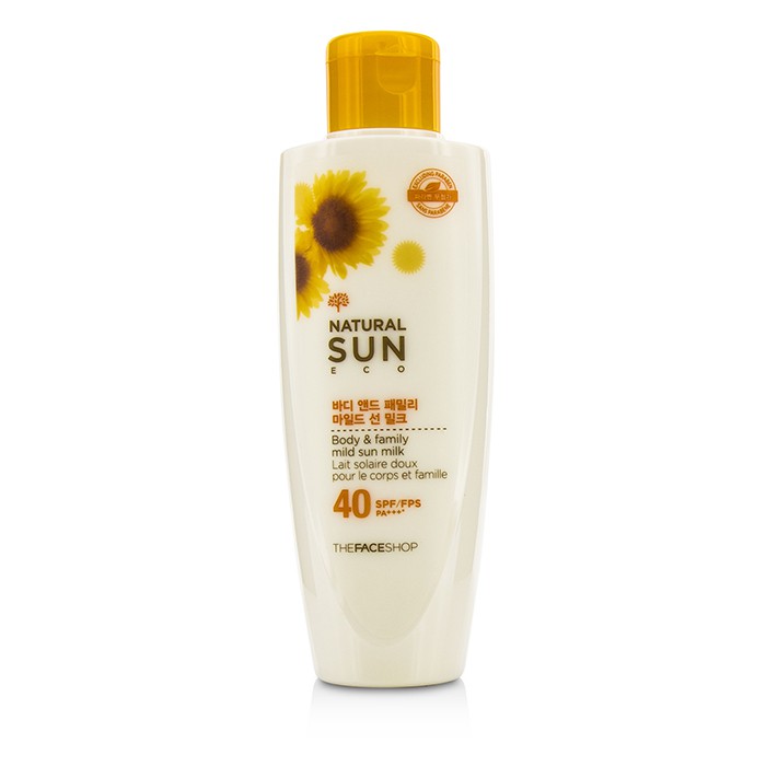 The Face Shop Natural Sun Eco Body & Family Mild Sun Milk SPF 40 120ml/4ozProduct Thumbnail