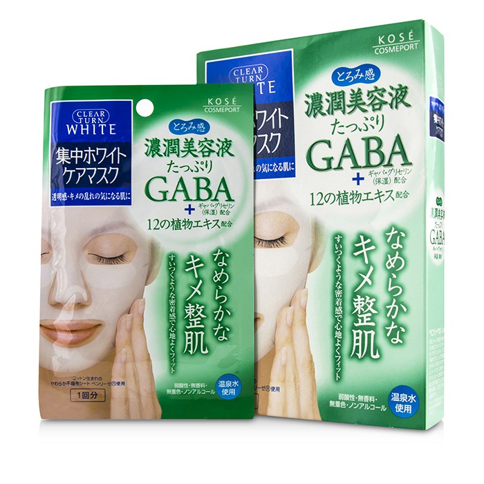 Kose Clear Turn White GABA Botanical Extracts Moisture Mask 5pcsProduct Thumbnail