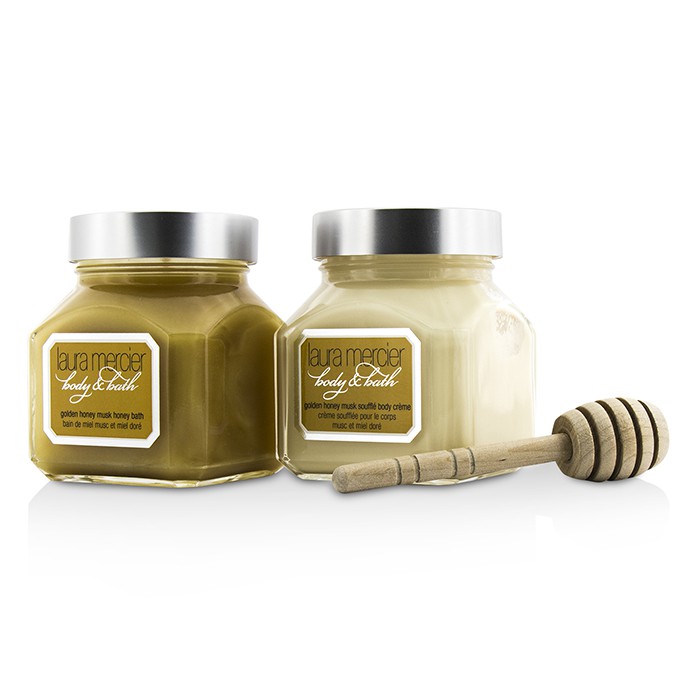 ローラ メルシエ Laura Mercier Golden Honey Musk Duet Body & Bath Set: Honey Bath 170ml + Souffle Body Cream 170ml 2pcsProduct Thumbnail