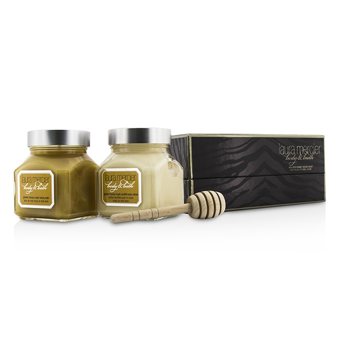 로라 메르시에 Laura Mercier Golden Honey Musk Duet Body & Bath Set: Honey Bath 170ml + Souffle Body Cream 170ml 2pcsProduct Thumbnail