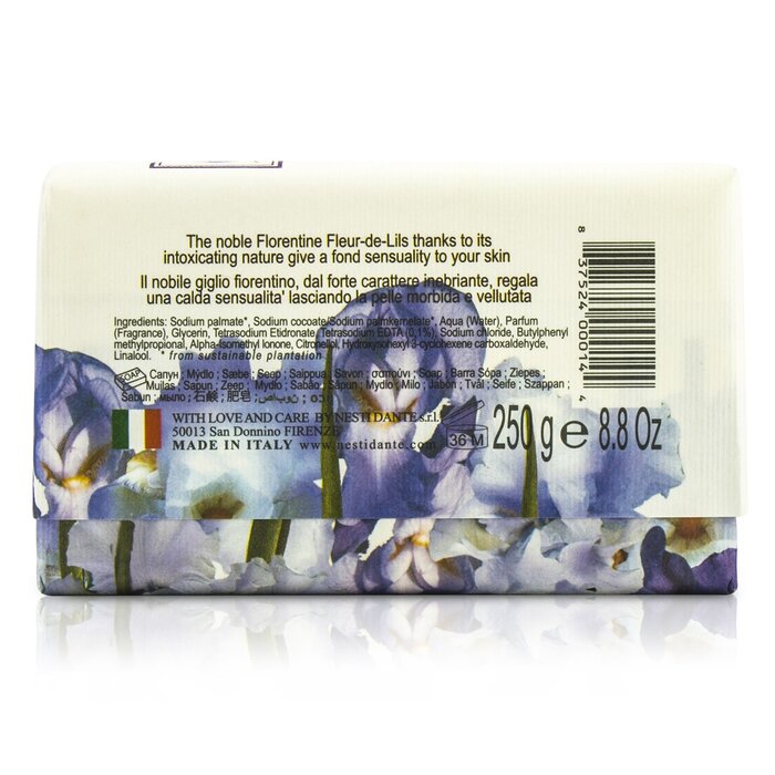 Nesti Dante Dei Colli Fiorentini kolminkertainen jauhettu kasvisaippua - Iris 250g/8.8ozProduct Thumbnail