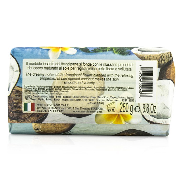 Nesti Dante Paradiso Tropicale Triple Milled Natural Soap - St. Barth's Coconut & Frangipani 250g/8.8ozProduct Thumbnail