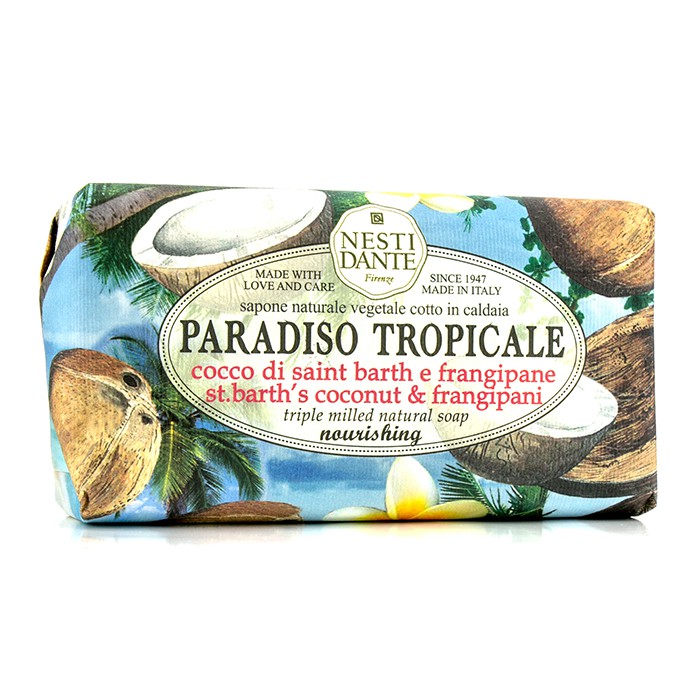 Nesti Dante Paradiso Tropicale Triple Milled Natural Soap - St. Barth's Coconut & Frangipani- סבון מוצק טבעי טרופי- קוקוס ופרנגיפני 250g/8.8ozProduct Thumbnail
