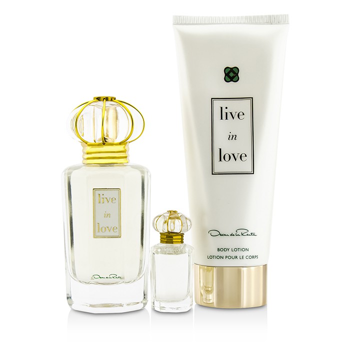 오스카 드 라 렌타 Oscar De La Renta Live In Love Coffret: Eau De Parfum Spray 50ml/1.7oz + Eau De Parfum Miniature 4ml/0.13oz + Body Lotion 100ml/3.4oz 3pcsProduct Thumbnail