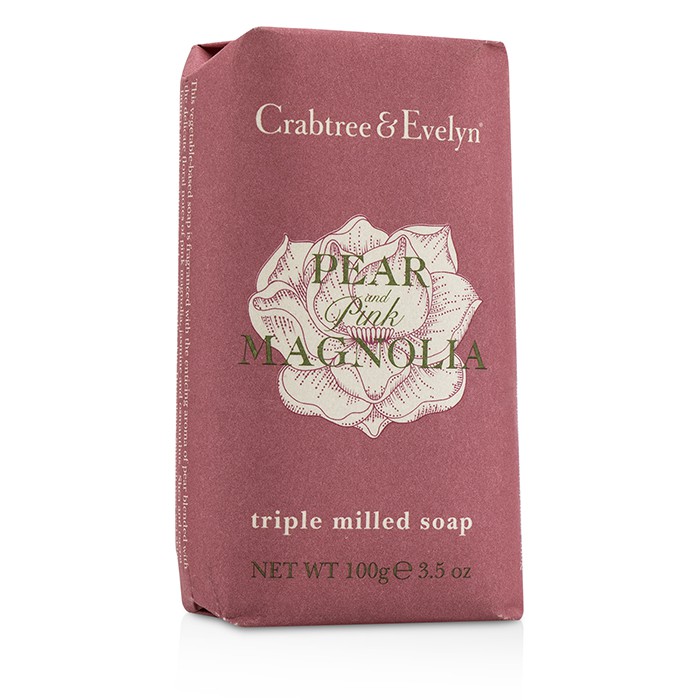 Crabtree & Evelyn Pear & Pink Magnolia Triple Milled Soap - Single 100g/3.5ozProduct Thumbnail