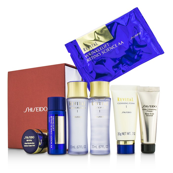 Shiseido Revital Set:Cleansing Foam + Lotion EX I + Moisturizer EX I + Primer + Lotion AA + Cream AAA + Eye Mask 1pair 7pcsProduct Thumbnail