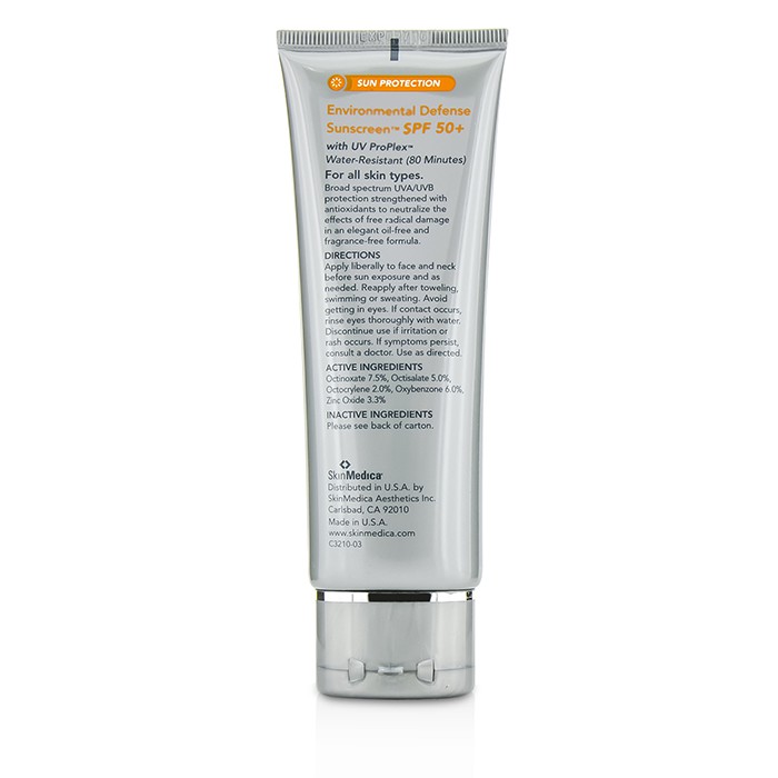 Skin Medica Environmental Defense Sunscreen SPF 50+ (Exp. Date 02/2016) 85g/3ozProduct Thumbnail