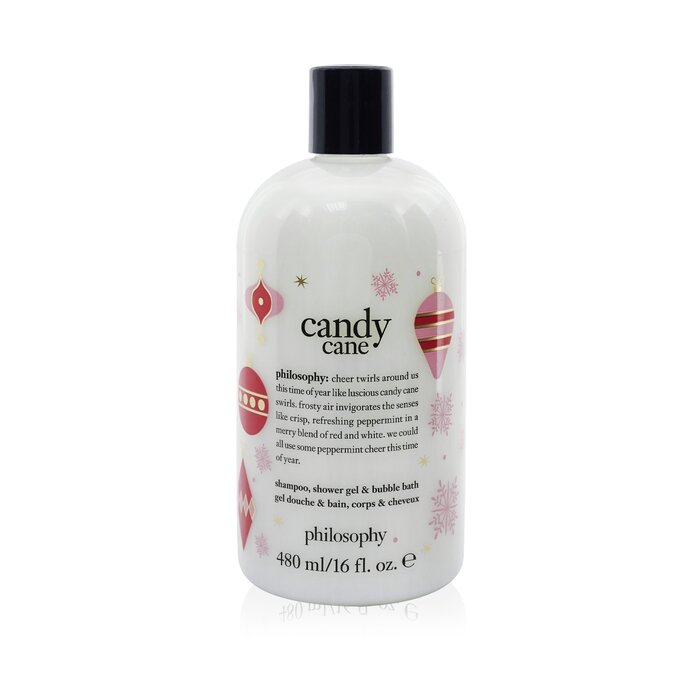 Philosophy เจลอาบน้ำทำความสะอาดผิวและผม Candy Cane Lane Shampoo, Shower Gel & Bubble Bath 480ml/16ozProduct Thumbnail
