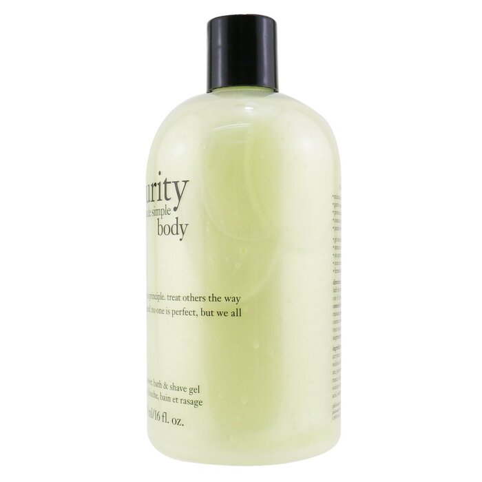 Philosophy Purity Made Simple For Body 3-in-1 Shower, Bath & Shave Gel 480ml/16ozProduct Thumbnail