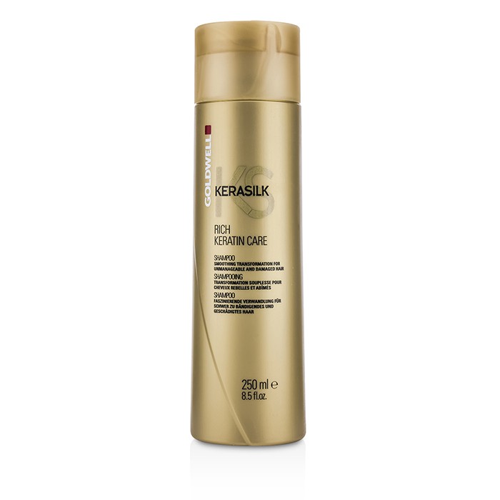 Goldwell Kerasilk Rich Keratin Care Shampoo - Smoothing Transformation (For Unmanageable and Damaged Hair) 250ml/8.5ozProduct Thumbnail