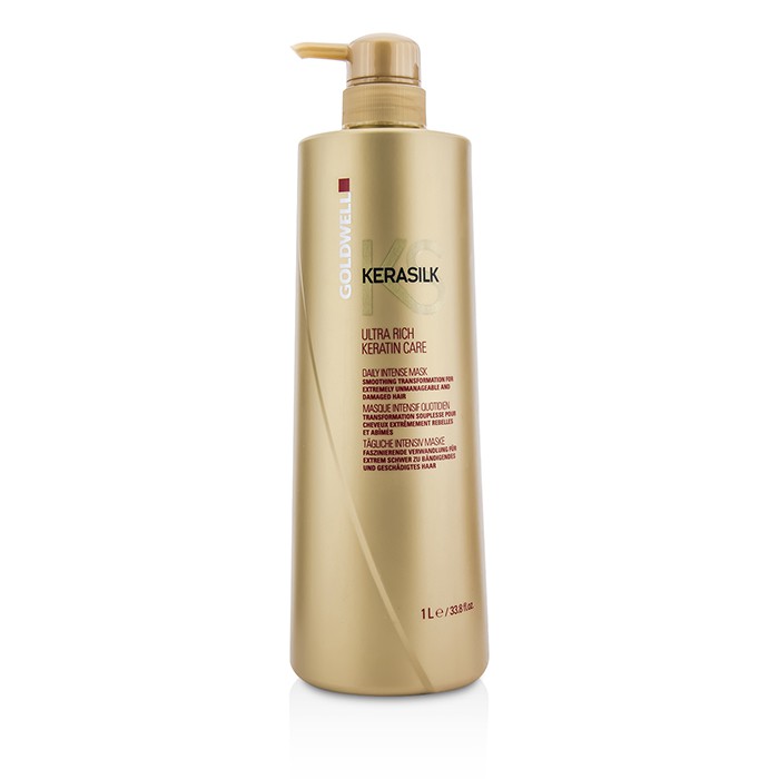 Goldwell Kerasilk Ultra Rich Keratin Care Daily Intense Mask - Smoothing Transformation (For Extremely Unmana 1000ml/33.8ozProduct Thumbnail