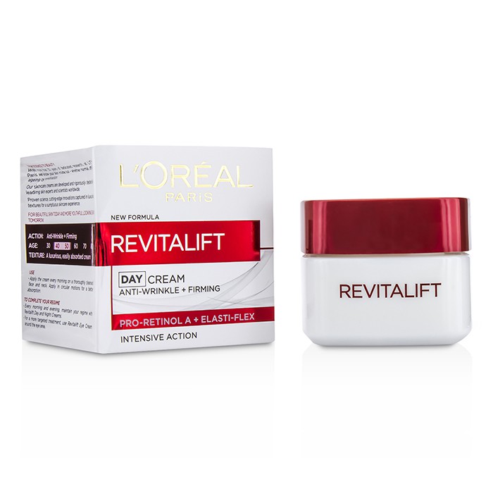 L'Oreal Dermo-Expertise RevitaLift Anti-Wrinkle+Firming Day Cream For Face&Neck Intensive Action(New Formula)(Box Slightly Damaged) 50ml/1.7ozProduct Thumbnail