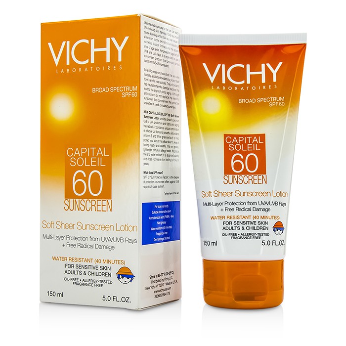Vichy Capital Soleil Soft Sheer Sunscreen Lotion For Face & Body SPF 60 150ml/5ozProduct Thumbnail