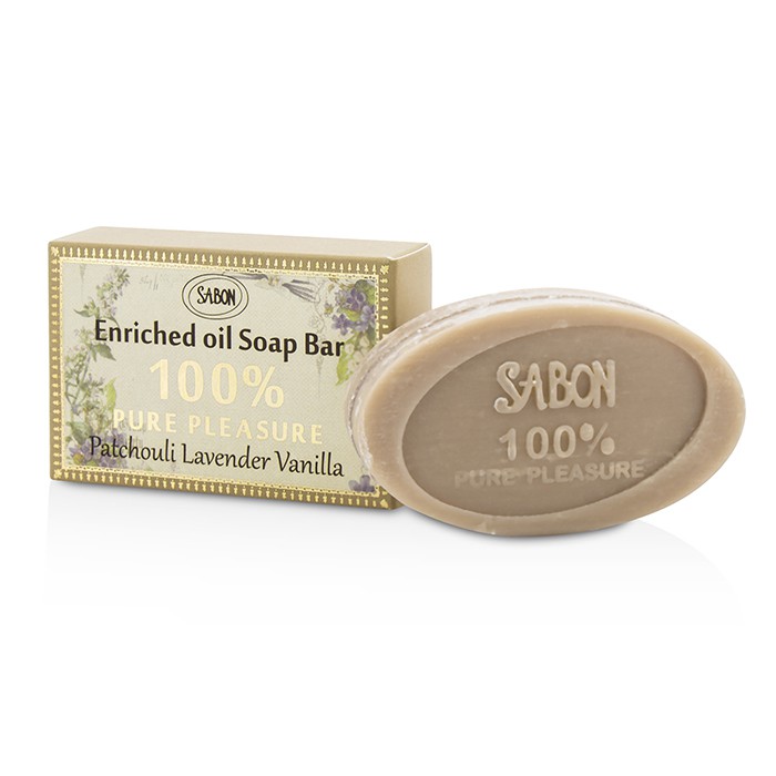 Sabon 100% Pure Pleasure Мыло - Patchouli Lavender Vanilla 70g/2.46ozProduct Thumbnail