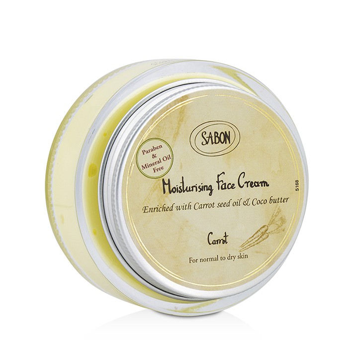 Sabon Moisturizing Face Cream - Carrot (for normal til tørr hud) 100ml/3.5ozProduct Thumbnail