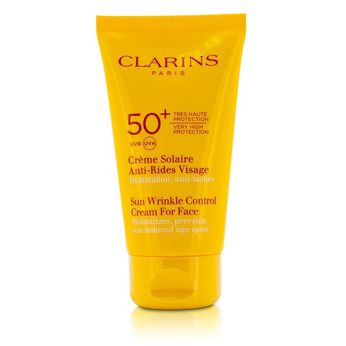 Clarins ครีมกันแดด Sun Wrinkle Control Cream Very High Protection For Face UVB/UVA 50+ (ไม่มีกล่อง) 75ml/2.6ozProduct Thumbnail