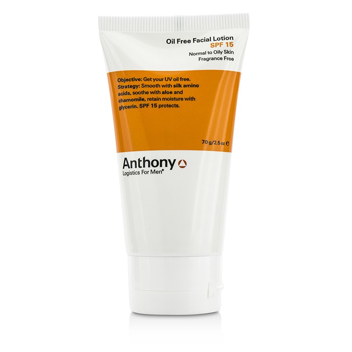 Anthony Logistics For Men Oil Free Facial Lotion SPF 15 (Normal To Oily Skin) (Exp: 10/2015) 70g/2.5ozProduct Thumbnail