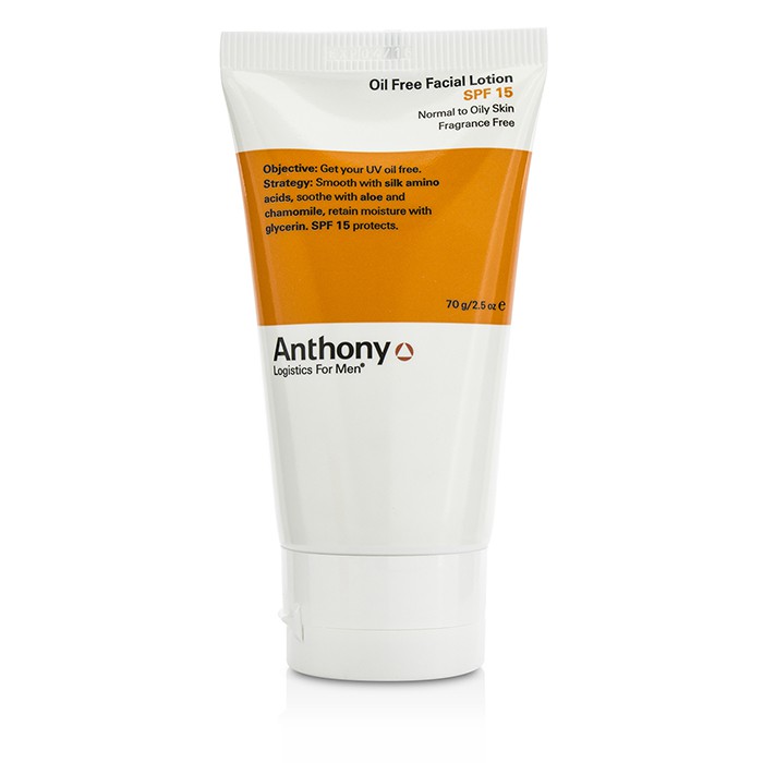 Anthony Logistics For Men Oil Free Facial Lotion SPF 15 - Normal To Oily Skin (Exp: 02/2016) 70g/2.5ozProduct Thumbnail