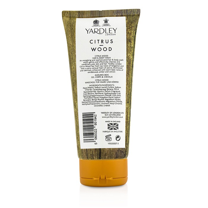 Yardley London Citrus Wood Hair & Body Wash 200ml/6.7ozProduct Thumbnail