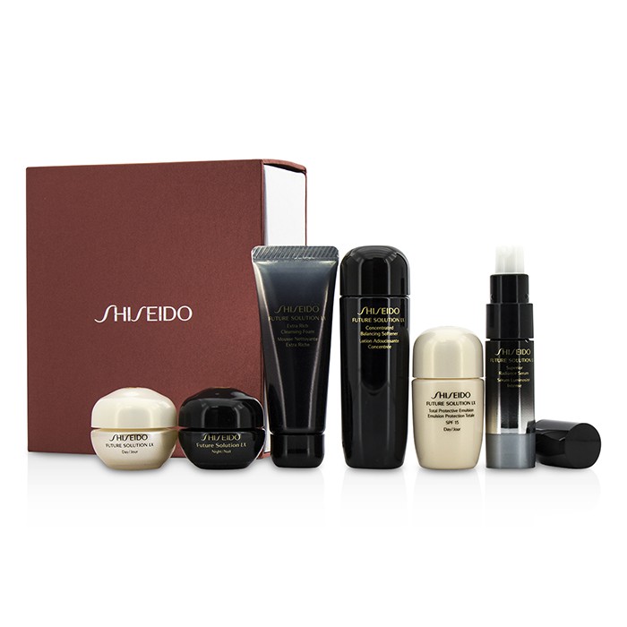 Shiseido Future Solution LX Set: Cleansing Foam 15ml+Softener 25ml+Serum 5.6ml+Day Cream 6ml+Night Cream 6ml+ 6pcsProduct Thumbnail