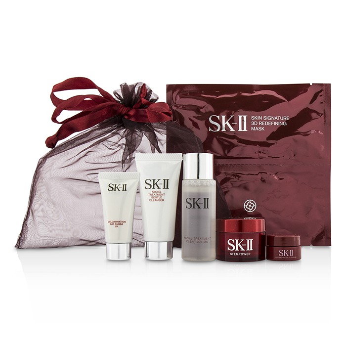 SK II SK II Promotion Set: Cleanser 20g + Clear Lotion 30ml + Stempower 15g + Stempower Eye Cream 2.5g + 3D Mask 1pc+ Surge UV 8.4g 6pcsProduct Thumbnail