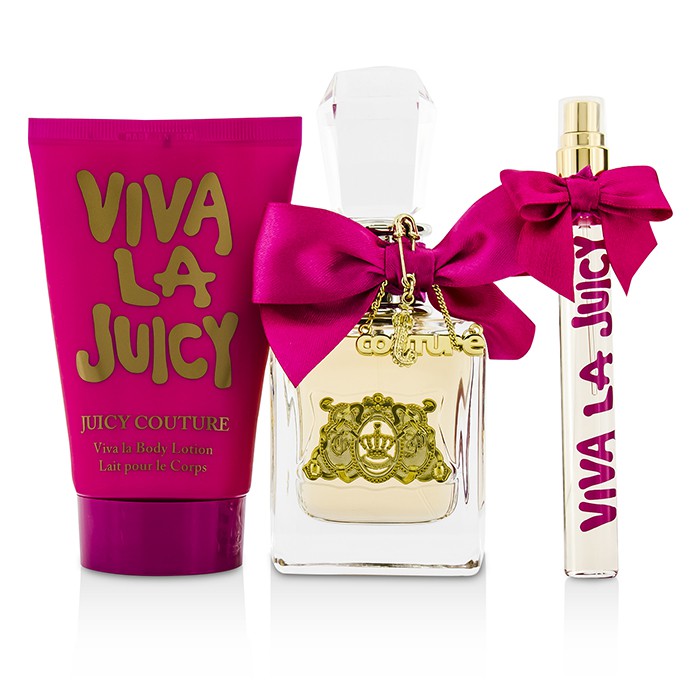 Juicy Couture Viva La Juicy Coffret: Eau De Parfum Phun 50ml/1.7oz + Sữa Dưỡng Thể 125ml/4.2oz + Eau De Parfum Phun 10ml/0.33oz 3pcsProduct Thumbnail