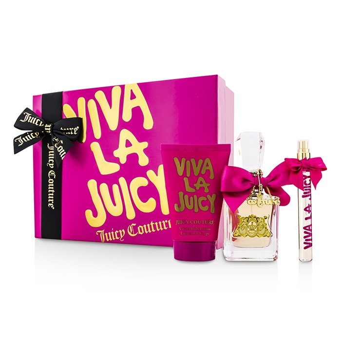 Juicy Couture מארז Viva La Juicy: או דה פרפום ספריי 50 מל + תחליב גוף 125 מל + או דה פרפום ספריי 10 מל 3pcsProduct Thumbnail