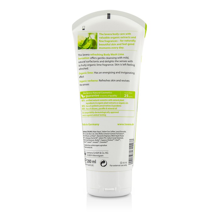 Lavera Organic Lime & Verbena Refreshign Body Wash - Sabun Badan 200ml/6.6ozProduct Thumbnail