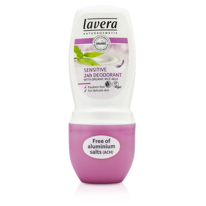 Lavera 24ч Шариковый Дезодорант с Органическим Рисовым Молочком - для Чувствительной Кожи 50ml/1.7ozProduct Thumbnail