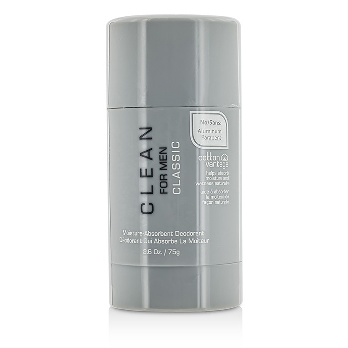 Clean Dezodorant w sztyfcie Clean For Men Classic Moisture-Absorbent Deodorant Stick 75g/2.6ozProduct Thumbnail
