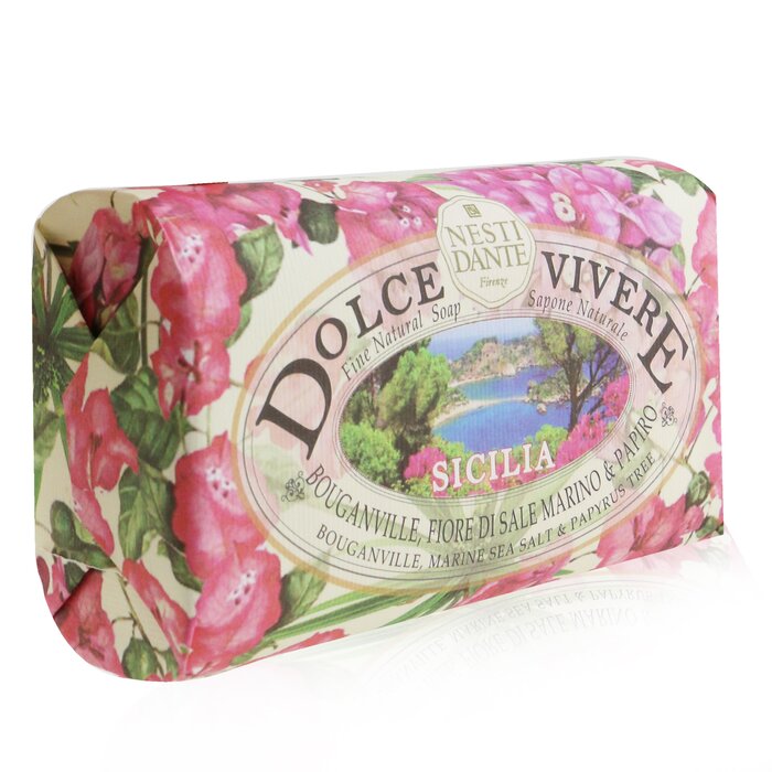 Nesti Dante Dolce Vivere סבון טבעי משובח - סיציליה - בוגנביליה, מלח ים ועץ פפירוס 250g/8.8ozProduct Thumbnail