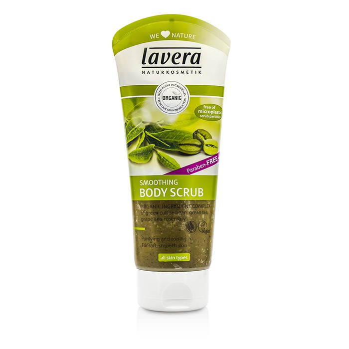 Lavera Smoothing Body Scrub - Green Tea Bean, Green Tea, Grape & Rosemary 200ml/6.6ozProduct Thumbnail